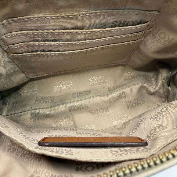 Michael Kors MK Signature Leather Trim Wristlet Pouch Clutch Wallet Bag - Picture 8 of 9